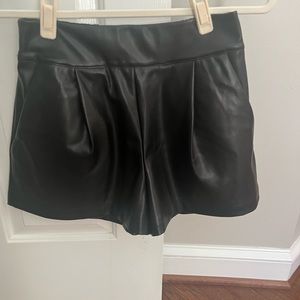 Susanna Monaco Faux Leather Shorts
